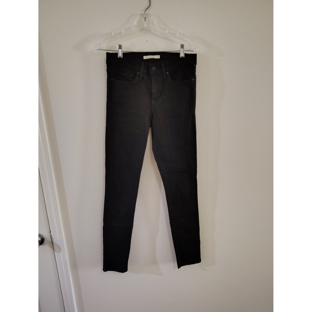 Levis 311 Shaping Skinny Jeans Womens 27 Black Mid Rise Denim Pants‎ Stretch
